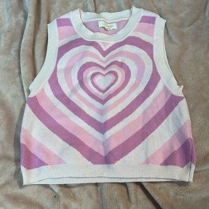 l.a hearts heart sweater vest